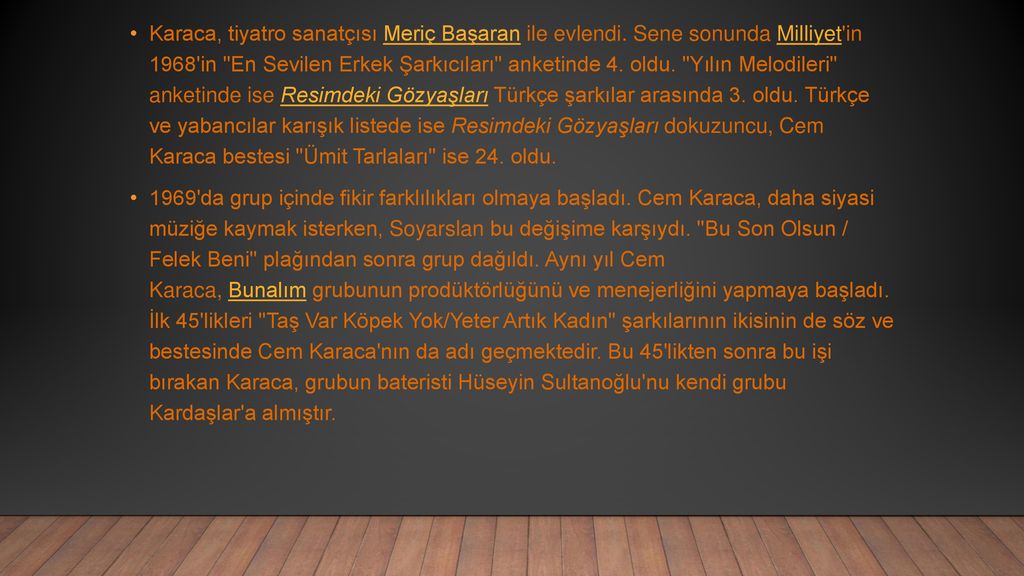 Muhtar Cem Karacanin Hayat Ppt Indir